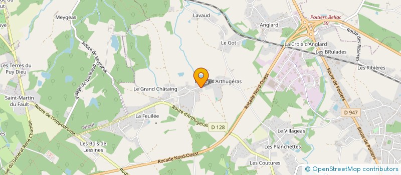 localisation de l'entreprise LABAJAUDERIE à COUZEIX