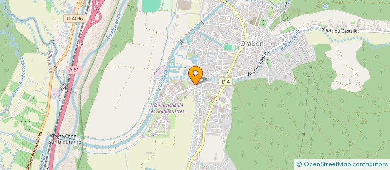 localisation de l'entreprise LABAN  ORAISON