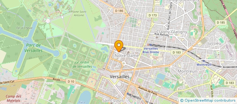 localisation de l'entreprise LABARBA à VERSAILLES