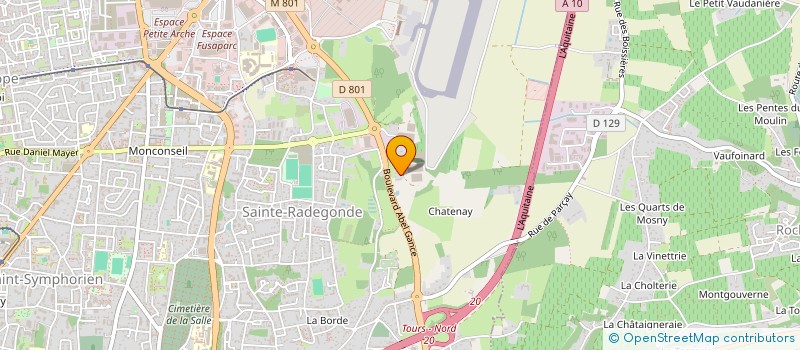 localisation de l'entreprise LABARONNE à TOURS