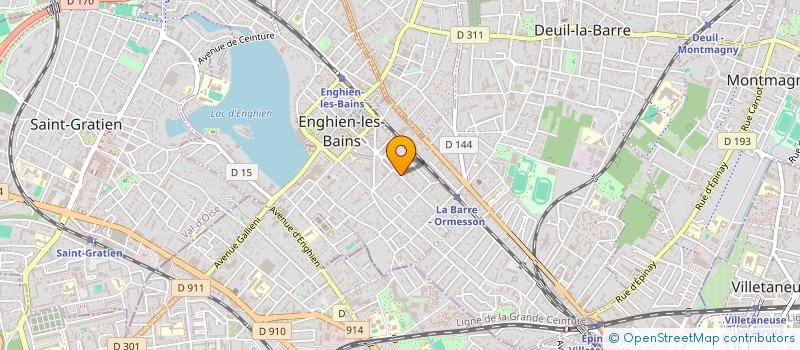 localisation de l'entreprise LABARRAQUE à ENGHIEN-LES-BAINS