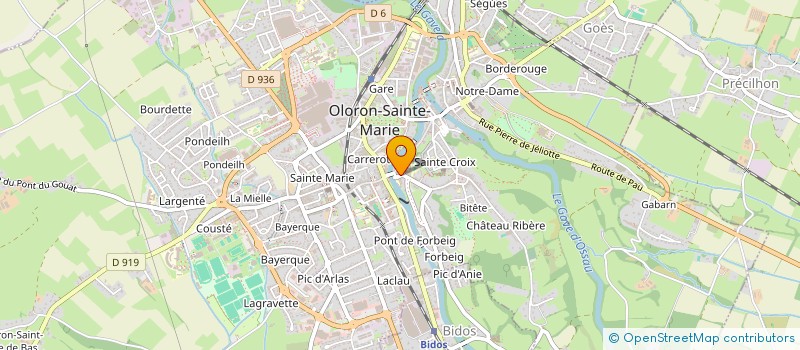 localisation de l'entreprise LABARRAQUE  OLORON-SAINTE-MARIE