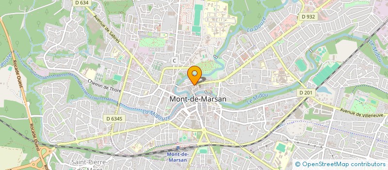 localisation de l'entreprise LABARRE à MONT-DE-MARSAN