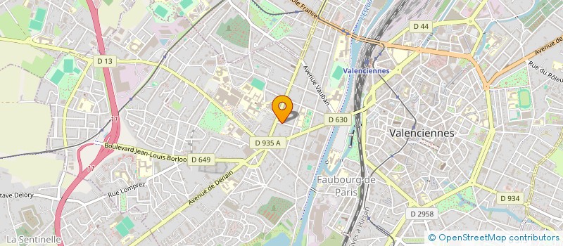 localisation de l'entreprise LABARRE DE FER à VALENCIENNES