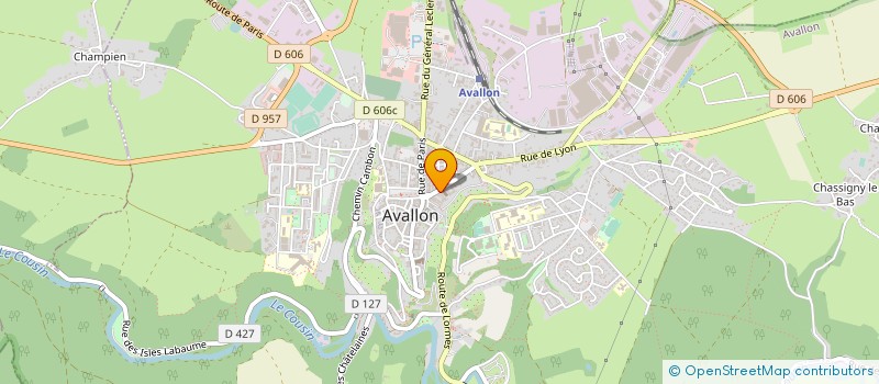 localisation de l'entreprise LABARRE ET LE GUYADER ASSOCIES à AVALLON