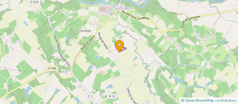 localisation de l'entreprise LABARRERE  LABARTHETE