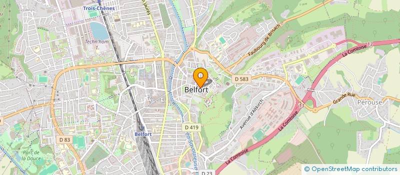 localisation de l'entreprise LABAS à BELFORT