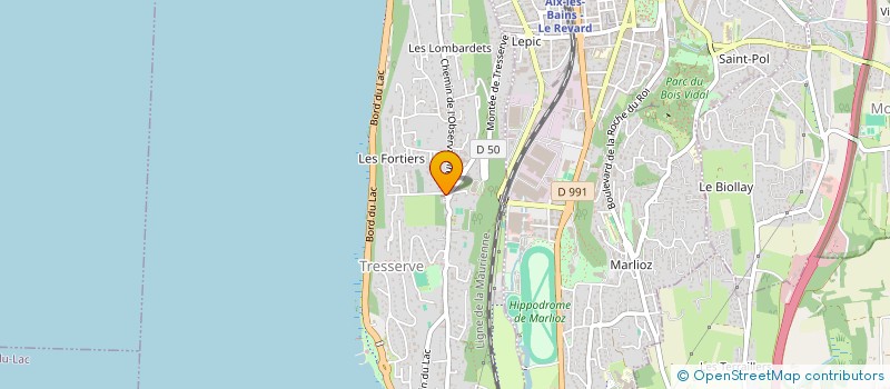 localisation de l'entreprise LABASE-UX  TRESSERVE