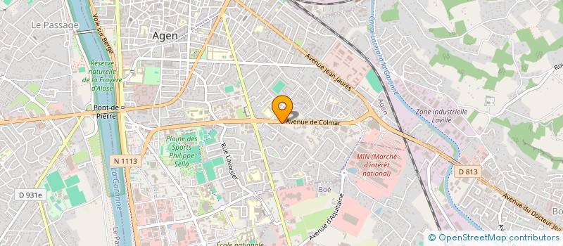 localisation de l'entreprise LABASPORT  AGEN