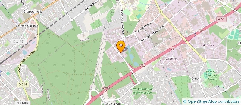 localisation de l'entreprise LABASTERE 33  CANEJAN