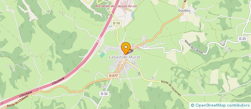 localisation de l'entreprise LABASTIDE-MURAT PETANQUE  CUR DE CAUSSE