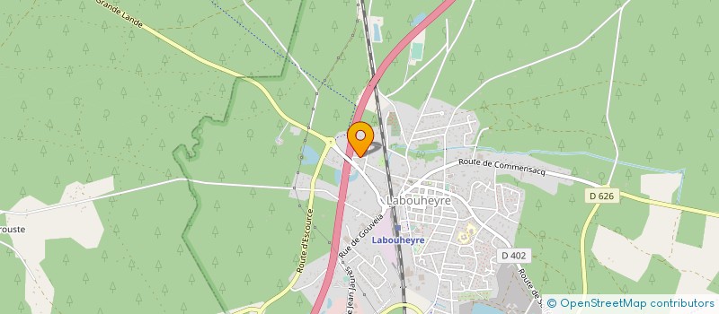 localisation de l'entreprise LABAT  LABOUHEYRE