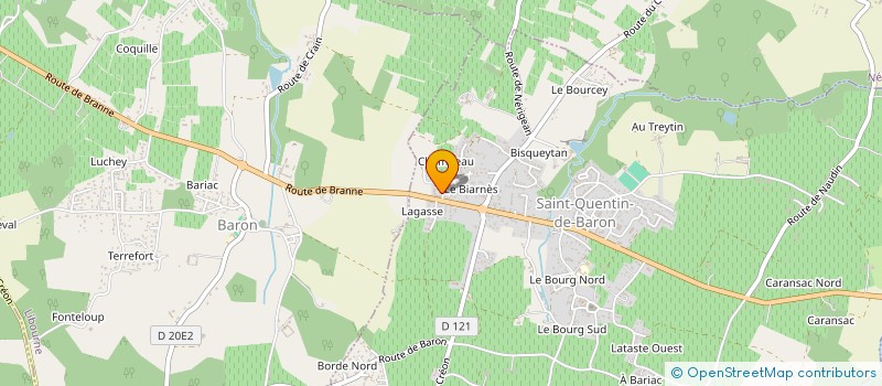 localisation de l'entreprise LABAT DHETZ LMNP  SAINT-QUENTIN-DE-BARON