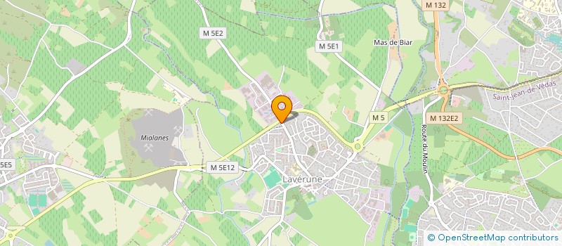 localisation de l'entreprise LABATNAT  LAVERUNE