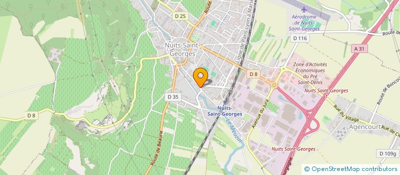 localisation de l'entreprise LABATTUT-MOORE à NUITS-SAINT-GEORGES