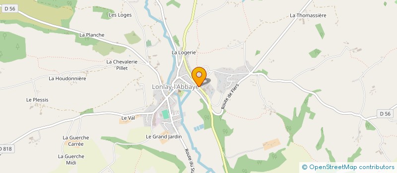 localisation de l'entreprise LABAUDY-BRECEY à LONLAY-L'ABBAYE