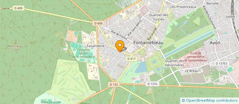 localisation de l'entreprise LABAUME  FONTAINEBLEAU