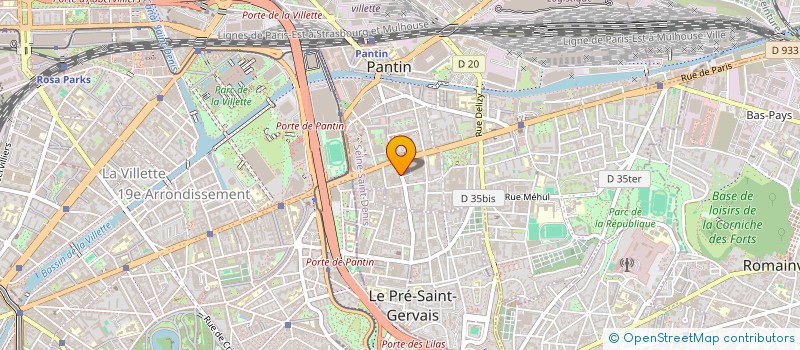 localisation de l'entreprise LABAYEK  PANTIN