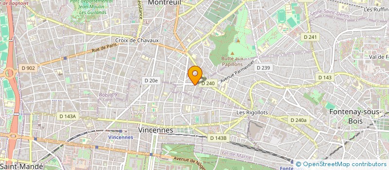 localisation de l'entreprise LABBAS à MONTREUIL