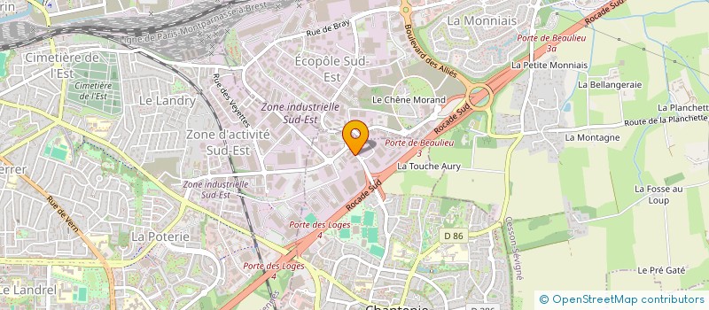 localisation de l'entreprise LABBE CONSULTING à CHANTEPIE