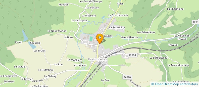 localisation de l'entreprise LABBE IMMOBILIER à BRETONCELLES
