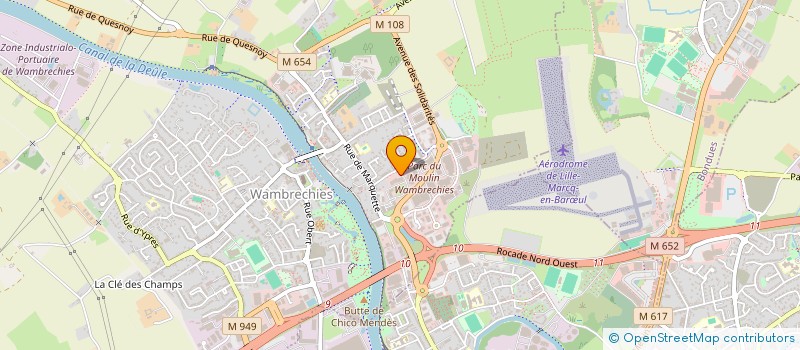 localisation de l'entreprise LABCOLOR à WAMBRECHIES