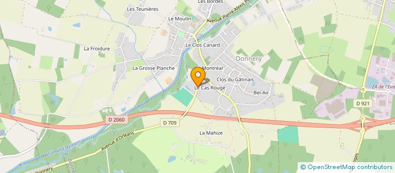 localisation de l'entreprise LABDD à DONNERY
