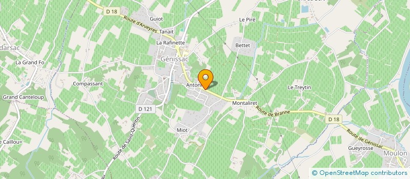 localisation de l'entreprise LABDENTFAUNY  GENISSAC