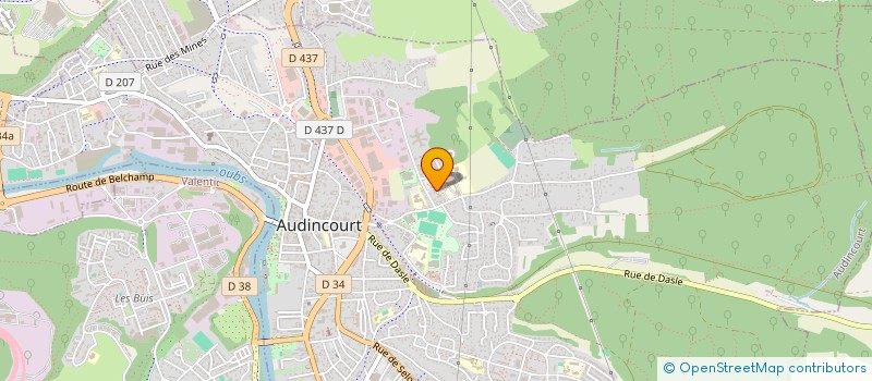 localisation de l'entreprise LABE IMMOBILIER  AUDINCOURT