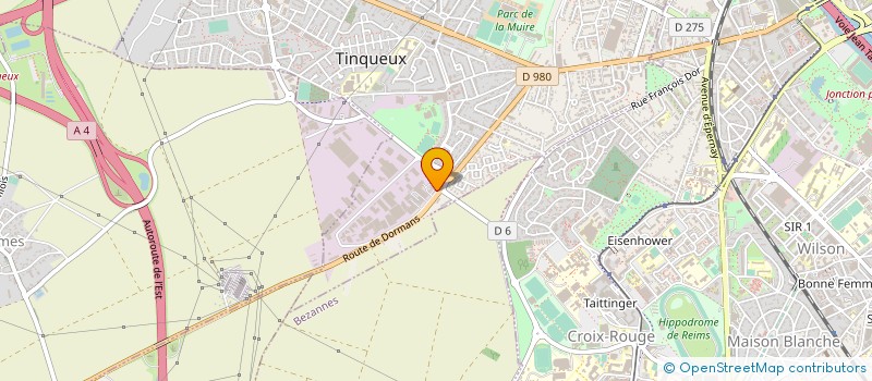 localisation de l'entreprise LABE TRANSPORT à TINQUEUX