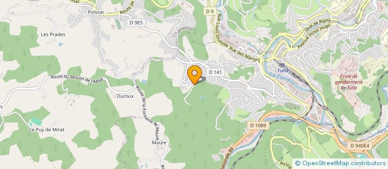 localisation de l'entreprise LABEDAYS DELTOUR  TULLE