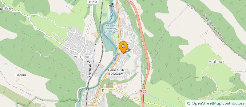 localisation de l'entreprise LABEGE D'OC à FOIX