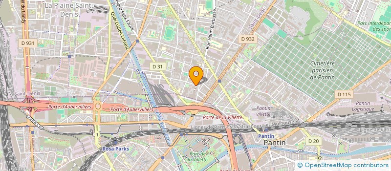 localisation de l'entreprise LABEIL EXPRESS  AUBERVILLIERS