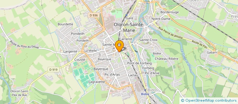 localisation de l'entreprise LABEILLE  OLORON-SAINTE-MARIE