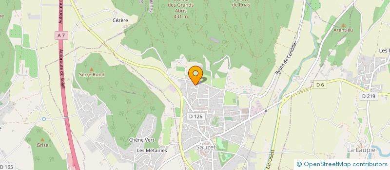 localisation de l'entreprise LABEILLE IMMO  SAUZET