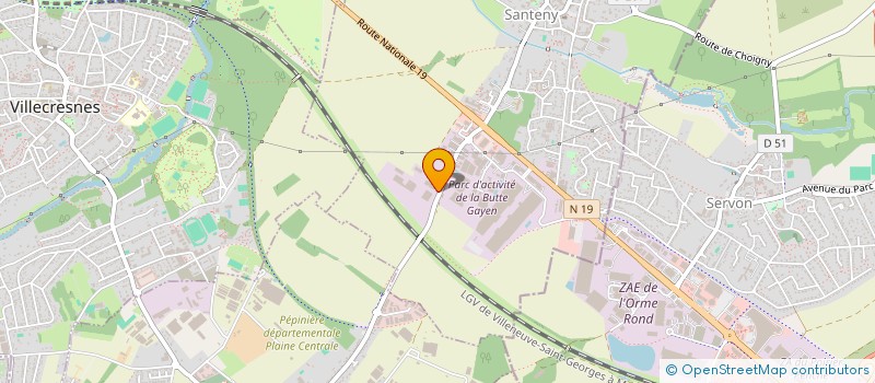 localisation de l'entreprise LABEL 20  SANTENY