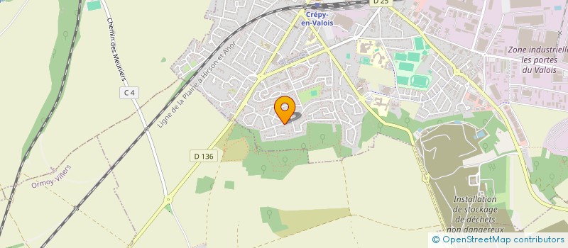 localisation de l'entreprise LABEL 6 MUSIC  CREPY EN VALOIS