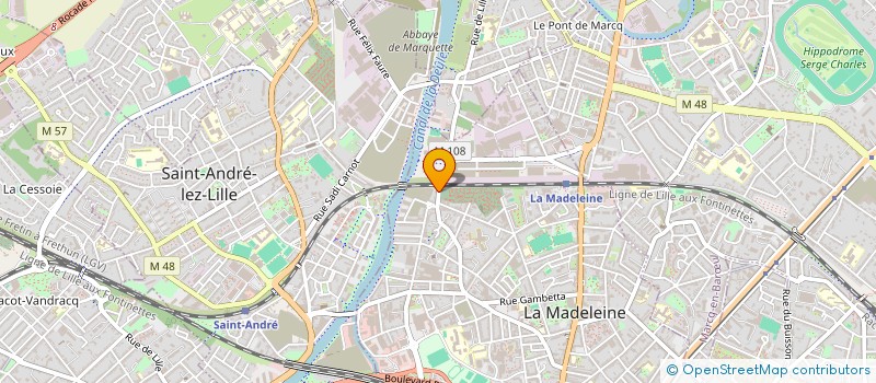 localisation de l'entreprise LABEL A FAIRE à LA MADELEINE