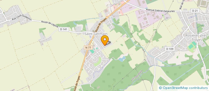 localisation de l'entreprise LABEL AFFAIRES DES MAGASINS  SAINT-GERMAIN