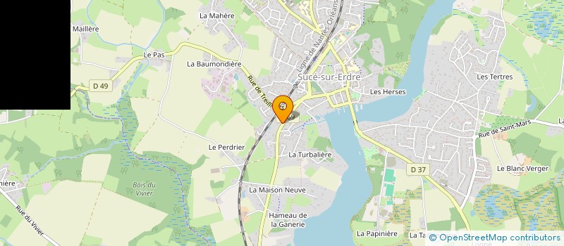 localisation de l'entreprise LABEL AGENCE  SUCE-SUR-ERDRE