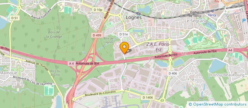 localisation de l'entreprise LABEL AGENCE à LOGNES