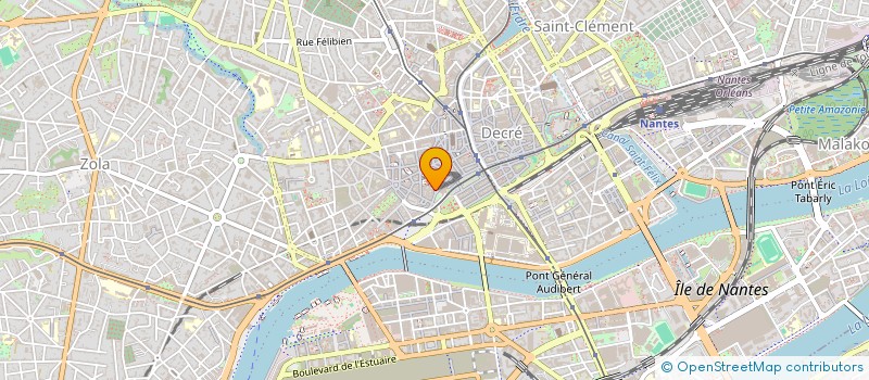 localisation de l'entreprise LABEL AGENCE PAR ABREVIATION L.A.  NANTES