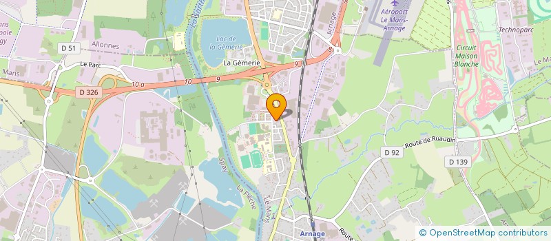 localisation de l'entreprise LABEL AUTO  ARNAGE