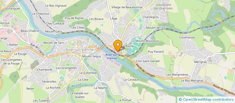 localisation de l'entreprise LABEL AUTO  AIXE-SUR-VIENNE