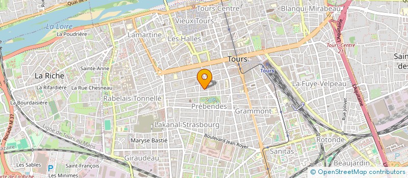 localisation de l'entreprise LABEL BLEU  TOURS