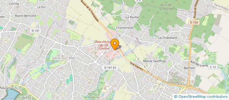 localisation de l'entreprise LABEL BLEU  VAUX-SUR-MER