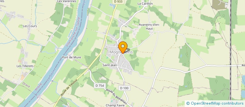 localisation de l'entreprise LABEL BLEU à MOGNENEINS