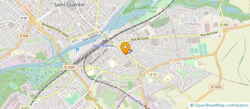 localisation de l'entreprise LABEL BRUNE à SAINT-QUENTIN