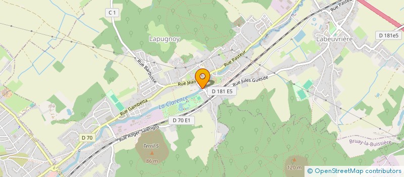 localisation de l'entreprise LABEL BUCHE à LAPUGNOY
