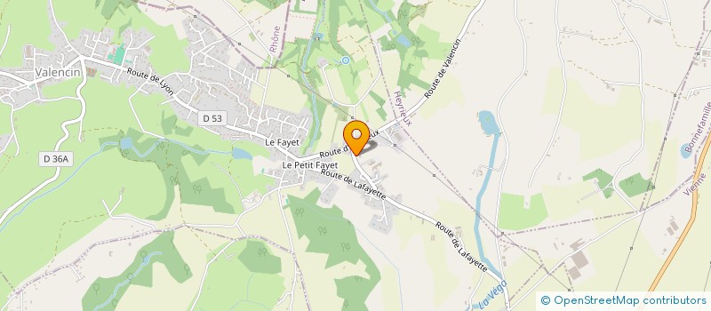 localisation de l'entreprise LABEL BUCHE  VALENCIN